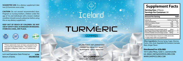  Wellness Enhancement- Non-GMO Formula- Vegetarian Health Aid- Organic Turmeric Gummies