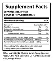 Turmeric Gummies- Dietary Supplement- Vegan-Friendly- Non-GMO- Gluten-Free- Vegetarian Formula